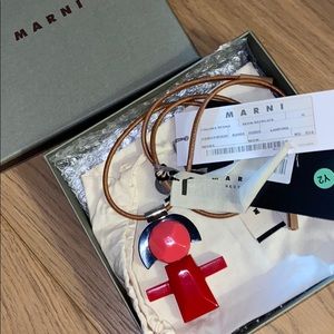 New MARNI Little Girl Resin Necklace
